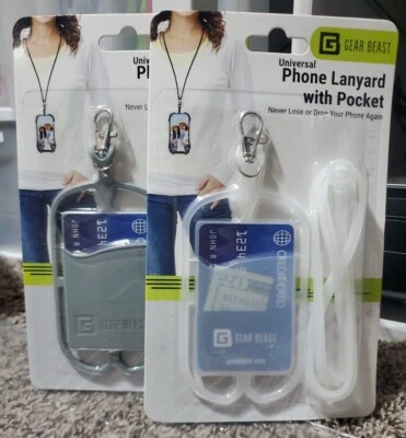 2▪Universal Phone Lanyard w/Pocket Cruise Credit Card I.D Travel Gym▪︎Gear Beast - Image 1 of 4