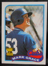 1989 Topps All-Star Rookie Mark Grace Baseball Card #465 (003)