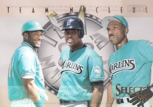 1996 Select Baseball Team Nucleus 16 Gary Sheffield/Charles Johnson/Andre Dawson