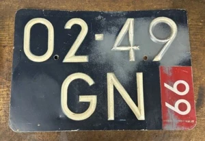 Vintage Netherlands Temporary Tourist License Plate - Picture 1 of 2