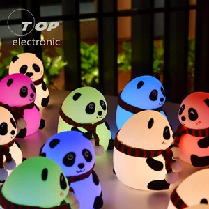 Touch Sensor Cute Panda For Kids 7 Color Changing Decorative LED Night Light - Picture 1 of 27