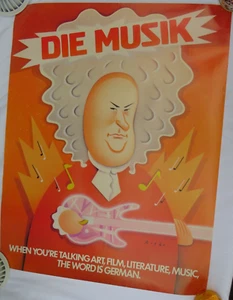 Die Musik-When You're Talking Art, Film,... Word Is German"-Póster 28"x22" Usado - Imagen 1 de 7