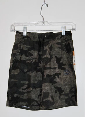 Nuevo con etiquetas Pantalones Cortos Timberland Big Boys Dk Verde Oliva Camuflados Elastizados Rendimiento talla 8 S Foto 1 de 4