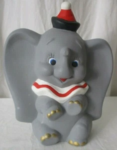 1980s Hand Painted Ceramic Bisque Disney Dumbo Elephant from molds - Picture 1 of 6