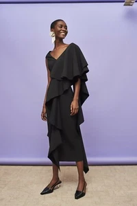 Neu mit Etikett Solace London Alora Kleid schwarz 8US/12UK $ 735 - Bild 1 von 9