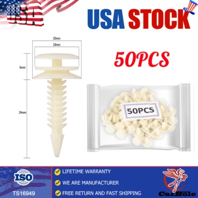 Clips de retención de panel de moldura de panel de puerta 50 piezas para GM Buick GMC Chevrolet S10 Foto 1 de 4