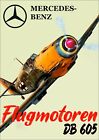 WW2 Style German Messerschmitt Bf.109 Mercedes-Benz Aviation Motor Poster