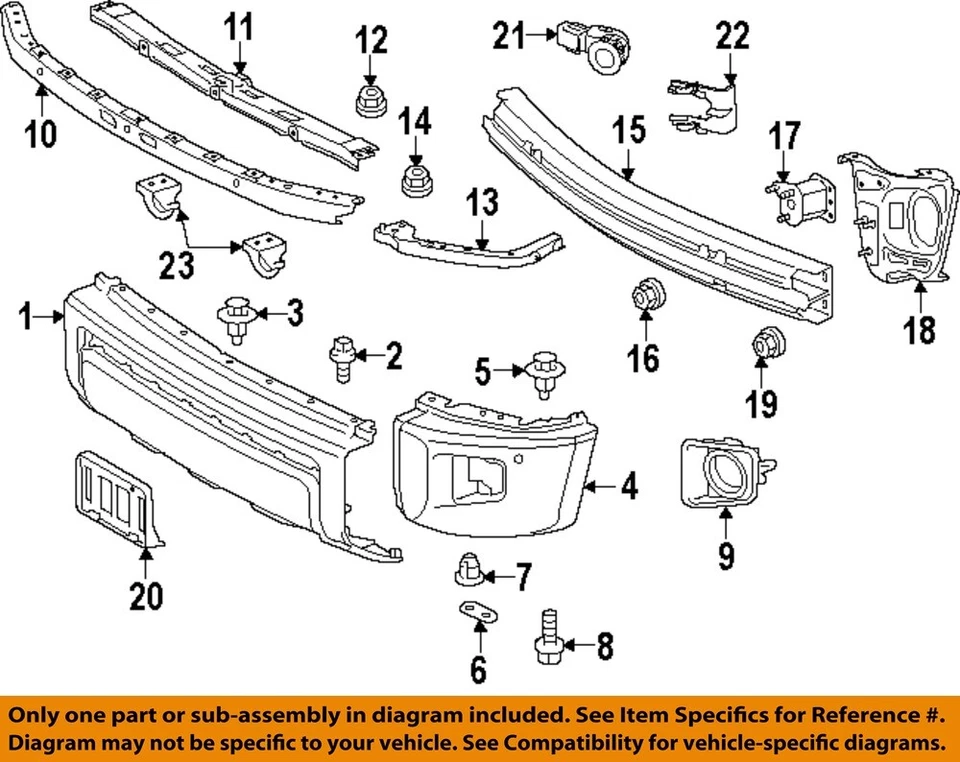 Компоненты переднего бампера противотуманной фары ободок TOYOTA 14-21 Tundra от оригинального производителя 521280C070 - Изображение 1 из 1