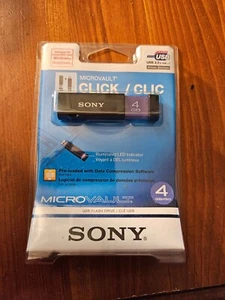 Sony MicroVault 4GB Black Unopened USB Flash Drive Sealed New - Afbeelding 1 van 2