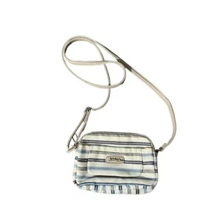 The Sak MultiSak Striped Canvas Cross Body Small Purse Bag Multiple Pockets - Picture 1 of 7