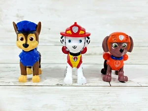 Lot of 3 Paw Patrol Pups Action Figure Lot CHASE , MARSHALL , ZUMA . - Picture 1 of 5
