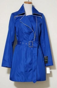 CACHE Womens Trench Coat Cobalt Blue Size XS - Picture 1 of 11