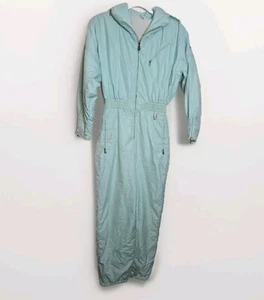 Bogner Vintage Blue Jumpsuit Women's Ski Suit Made in USA Size 6L 80s - Picture 1 of 16
