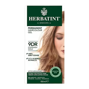 Herbatint Permanent Herbal Hair Color Gel 9DR Copperish Gold 4.56 ounce - Picture 1 of 5