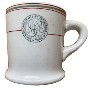 1915 - 1920s METROPOLITAN LIFE INSURANCE RESTAURANT WARE COFFEE MUG NEW YORK - Picture 1 of 7