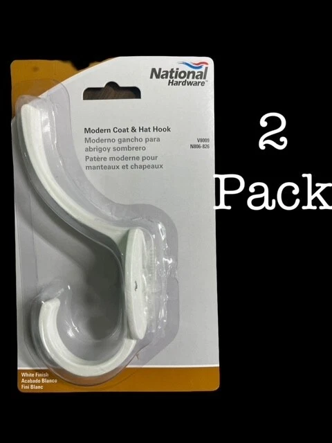 CASACO MODERNO E GANCHO DE CHAPÉU BRANCO. N806-826 pacote com 2 - Imagem 1 de 1