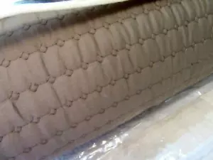 Dillard's Noble Excellence Villa Amalfi Square Quilted F/Q Sham Latte Brown NEW - Picture 1 of 9
