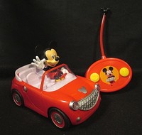 Mickey Mouse Clubhouse MICKEY'S ROADSTER Radio Control R/C Car w/ Remote - Works