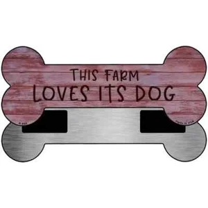 Loves Its Dog 3.5"x9" Bone Magnet Fridge Refrigerator Kitchen for Home Door Wall - Picture 1 of 1