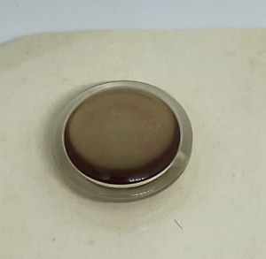 NOS Vtg Japan Reflective Circular Button Amber Champagne Plastic Round Disc 3/4"