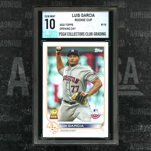 2022 Topps Giorno di apertura #118 Luis Garcia Rookie Cup Astros PSGA 10 GEMME NUOVE DI ZECCA - Foto 1 di 3