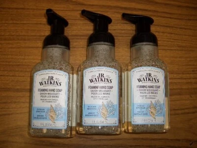3 botellas - Jabón de manos espumoso J.R. Watkins Ocean Breeze - 9 fl oz cada una Foto 1 de 3