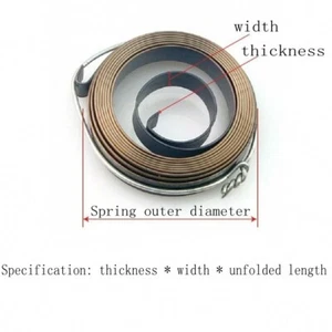 Clockwork springs Volute Spiral Spring milling/drilling machine spring 6mm~30mm - Picture 1 of 11