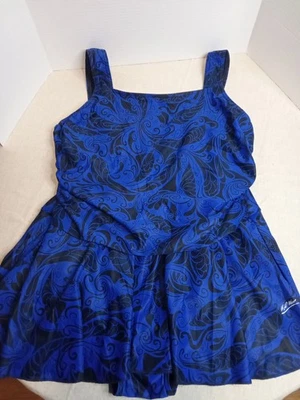 Vestido de baño de una pieza H2O Wear talla grande 20 hecho en EE. UU.🐬 Foto 1 de 4