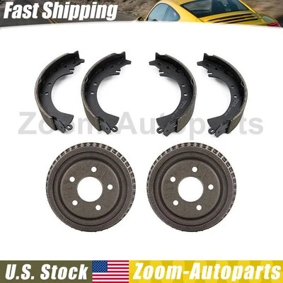 Задние тормозные барабаны + тормозные колодки для 1987 1988 1989 1990 1991 Toyota Camry - Изображение 1 из 4