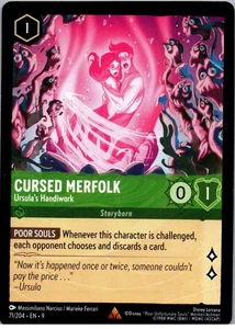 Cursed Merfolk - Ursula's Handiwork - Rare - Fabled - 71/204 - NM - Regular - Picture 1 of 2