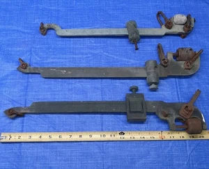 Lot Of 3 Vintage Brass Balance Beam Platform Hanging Scale Weight Hanger Bar Arm - Picture 1 of 9