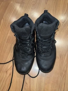 Timberland white ledge mens size 11 shoes black leather waterproof hiking boots - Picture 1 of 5