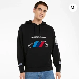 BMW M Motorsport X PUMA Street Hoodie Men’s Black Size S - Picture 1 of 9