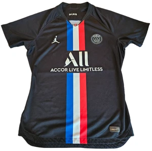 Jordan Paris Saint-Germain Ladies Soccer Jersey "All Accor" Black Medium Used - Picture 1 of 6