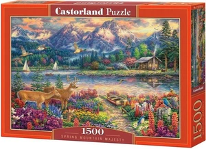 NEW Castorland Jigsaw Puzzle 1500 Pieces Spring Mountain Majesty - Picture 1 of 2