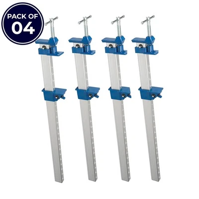 DAPETZ 4x Sash Clamp Aluminium 24" 600mm Cramps 60cm Joiner Carpenter Woodworking