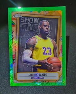 2024-25 Topps Chrome LeBron James Topps Green Show & Tell Refractor #ST-6 SP - Picture 1 of 2