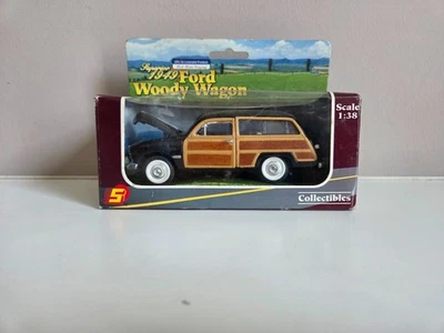 Sunnyside 1/38 Ford Superior Woody Wagon - verde/marrone - 1949 - SS5737W - Immagine 1 di 4