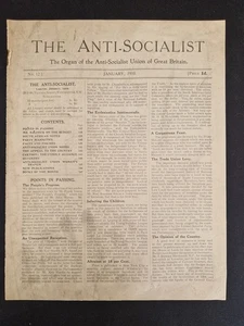 The Anti-Socialist Paper - No.12 - January 1910 - (B23847) - Afbeelding 1 van 1