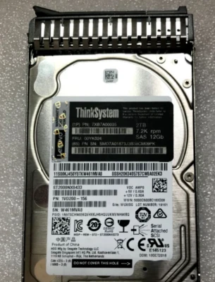IBM LENOVO 7XB7A00035 00YK024 2.5" 2TB 7.2K SAS 12Gb Hot Swap 512n HARD DRIVE - Image 1 of 4