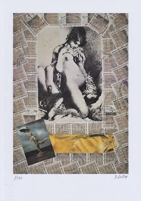  Diego Gorter - "Hotelzimmer" - Kunstdruck - Erotik Collage - Signiert  - Bild 1 von 2
