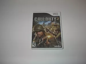 VIDEOJUEGO NINTENDO WII CALL OF DUTY 3 CON MANUAL PROBADO FUNCIONA 2006 - Imagen 1 de 2