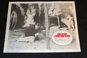 1966 An Eye For An Eye Lobby Card #2 Robert Lansing 66/256 (C-7)