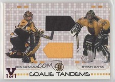 2001-02 ITG Be A Player Between the Pipes Vault Ruby 1/1 Byron Dafoe #GT-10 1p3