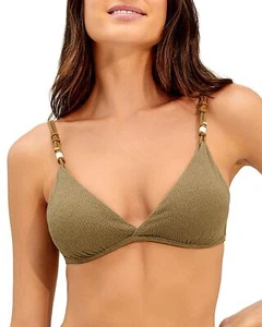 ViX 299792 Women's Firenze Kira Flora Bikini Top, Olive Size LG - Picture 1 of 2