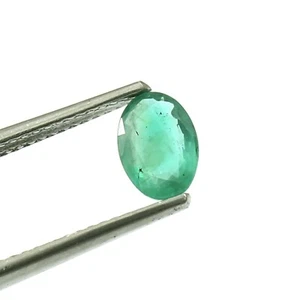 Certified Natural Colombian Emerald Unheated Loose Gemstone Oval Cut 7x5 mm - Picture 1 of 7