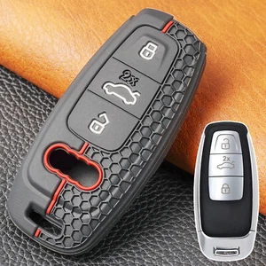 For Audi A6 A7 A8 Q7 Q8 Silicone 3Button Car Remote Key Fob Cover Case Shell. - Picture 1 of 8