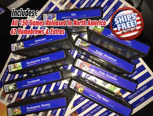 Atari 5200 Sticker end Labels For All 154 Custom Stickers +62 Homeb. & Extras - Picture 1 of 3