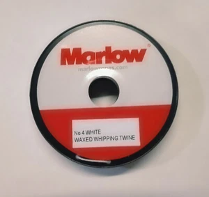 Marlow No 4 Waxed Whipping Twine - White- 41m -134Ft FREE DELIVERY thread - Picture 1 of 1