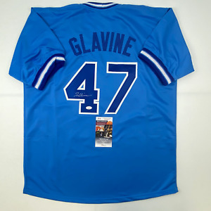 Autographed/Signed Tom Glavine Atlanta Light Blue Baseball Jersey JSA COA Auto